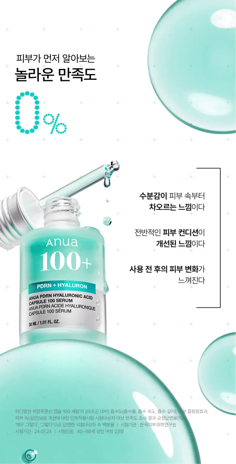 [수지세럼] 아누아 피디알엔 히알루론산 캡슐 100 세럼 30mL 기획세트 (+크림 30ml) 상세페이지 6